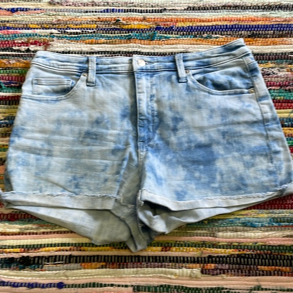 Universal Threads Tye Dyed MIDI Denim Shorts-#1889+ - Picture 2 of 11